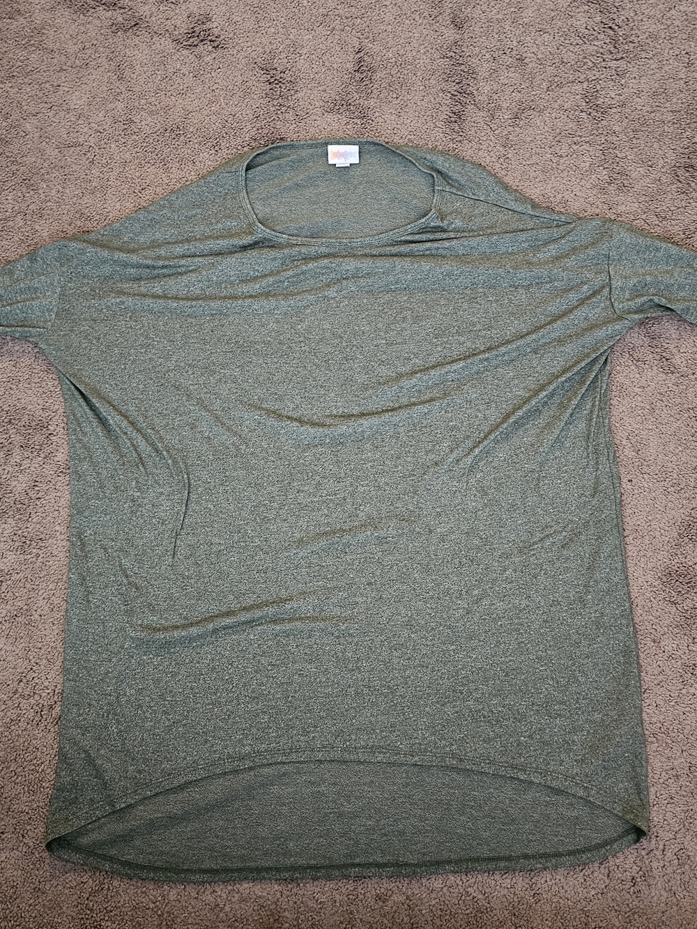 LuLaRoe Olive Green Tunic Style IRMA Top Medium